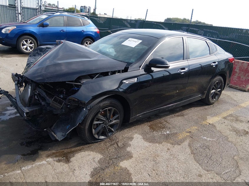 Vin: 5xxgt4l34kg350204, lot: 46772044, kia optima lx 20192