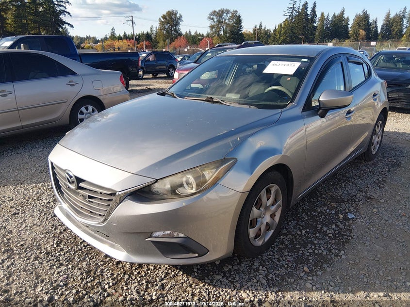 Vin: jm1bm1k76e1188926, lot: 46772090, mazda mazda3 i sport 20142