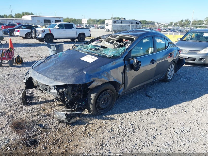 Vin: 3n1ab8bv9ry364168, lot: 46772099, nissan sentra s xtronic cvt 20242