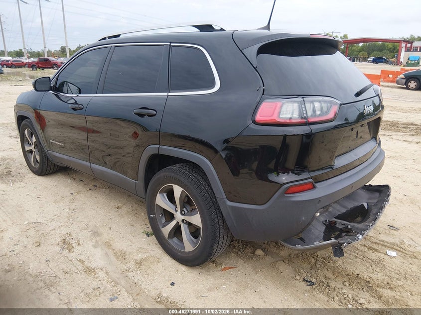 Vin: 1c4pjldb8kd325550, lot: 46772108, jeep cherokee limited fwd 20193