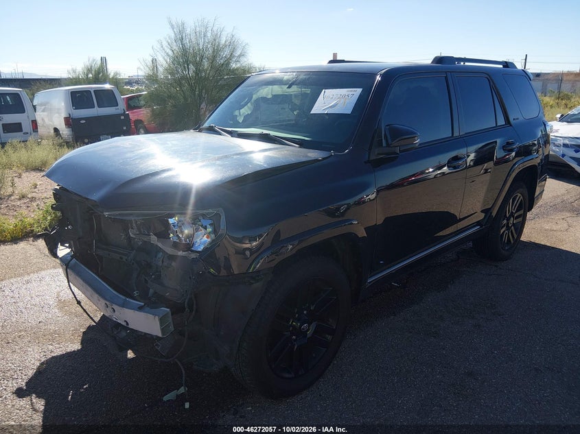 2019 Toyota 4Runner Limited Nightshade, Front End, IAAI, VIN JTEBU5JR0K5705910 — photo 2
