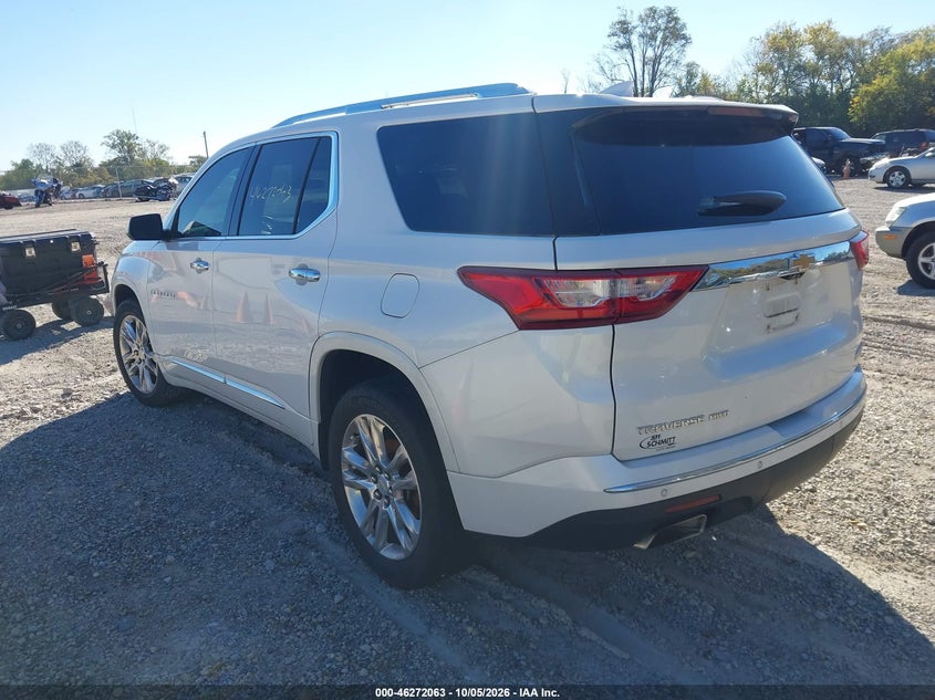 Vin: 1gnevnkw1lj274139, lot: 46772180, chevrolet traverse awd high country 20203