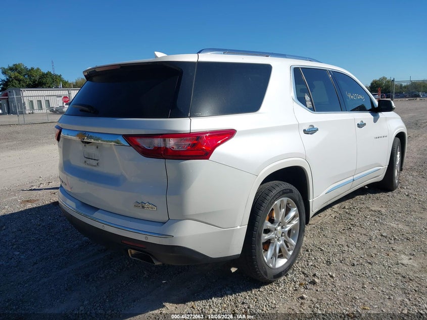 Vin: 1gnevnkw1lj274139, lot: 46772180, chevrolet traverse awd high country 20204