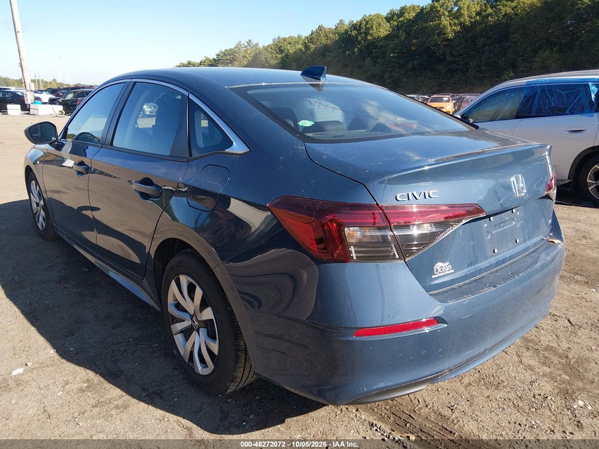 Vin: 2hgfe2f21th511296, lot: 46772189, honda civic lx 20263