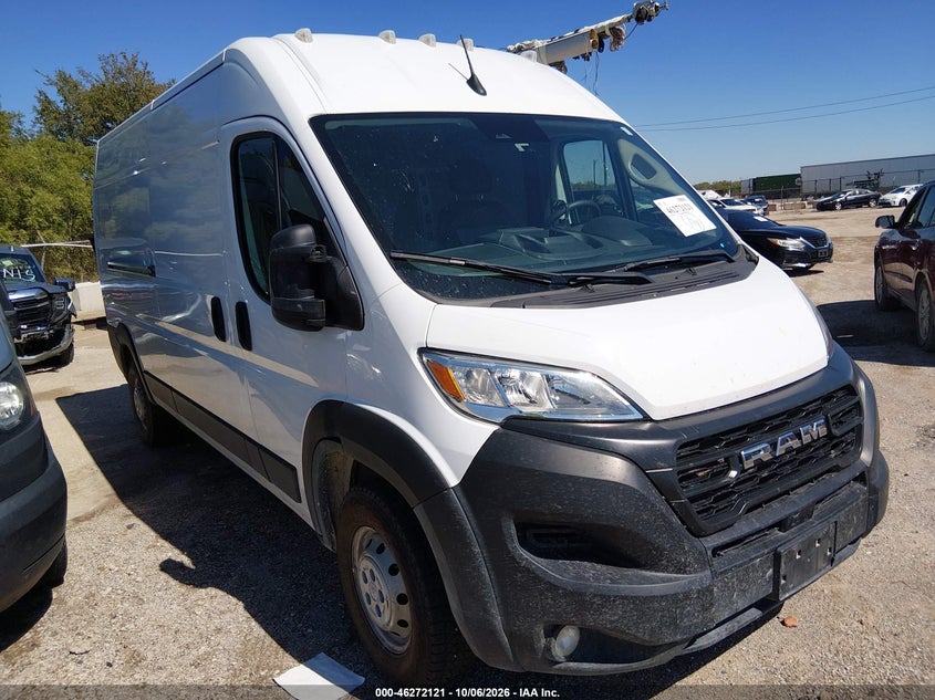 Vin: 3c6lrvdgxse514110, lot: 46772238, ram promaster 2500 tradesman high roof 159 wb w/pass seat 2025 img_1
