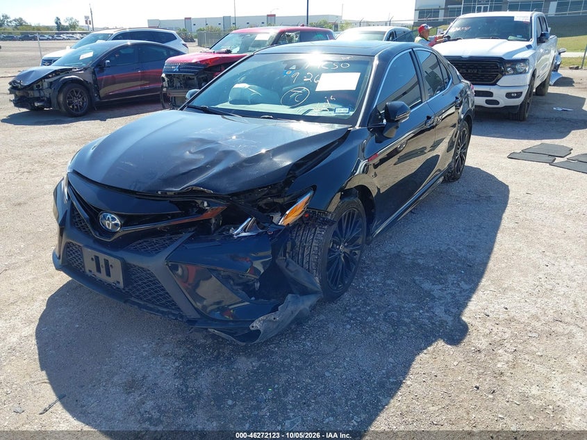 Vin: 4t1j31ak4lu544818, lot: 46772239, toyota camry se hybrid 20202