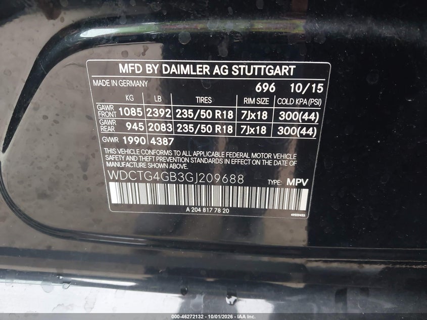 2016 MERCEDES-BENZ GLA 250 4MATIC · Фото 9