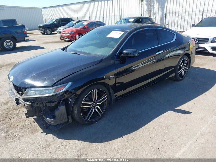 2017 Honda Accord Touring V6, Правый перёд, IAAI, VIN 1HGCT2B03HA001504 — фото 2