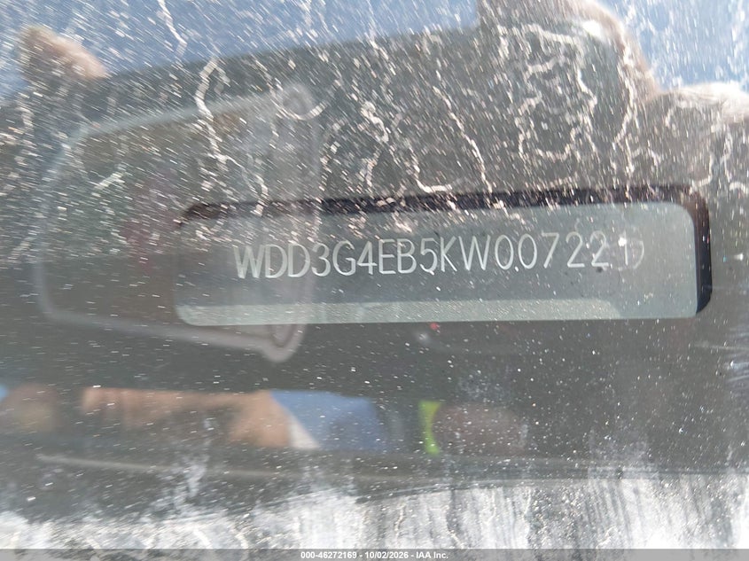 MERCEDES-BENZ A 220 2019 VIN WDD3G4EB5KW007221