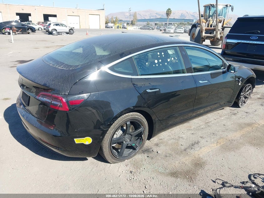 Vin: 5yj3e1ea5kf323891, lot: 46772289, tesla model 3 long range/mid range/standard range/standard range plus 20194