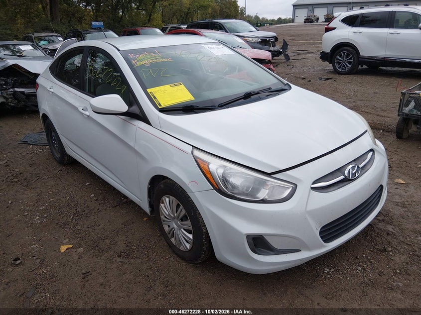 Vin: kmhct4ae7hu375812, lot: 46772345, hyundai accent se 20171