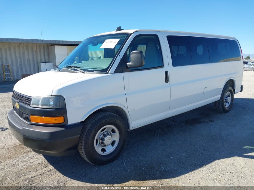 Vin: 1gazgnfgxl1116138, lot: 46772375, chevrolet express passenger rwd 3500 extended wheelbase ls 20202
