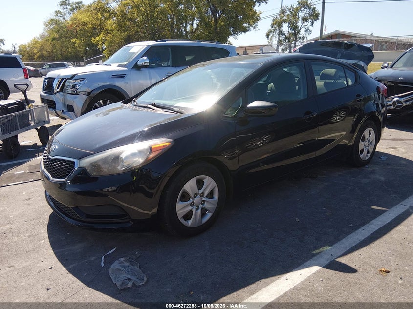 Vin: knafk4a65g5543255, lot: 46772405, kia forte lx 20162