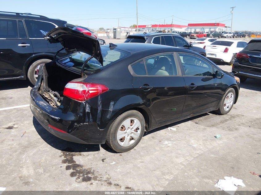 Vin: knafk4a65g5543255, lot: 46772405, kia forte lx 20164