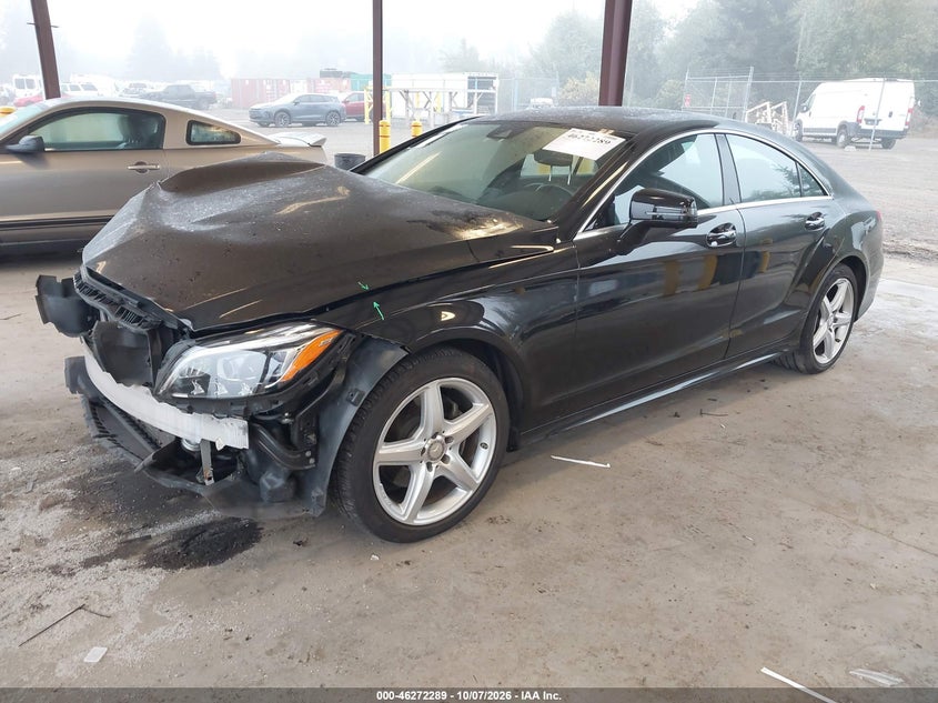 2015 Mercedes-Benz Cls 400 4Matic, Front End, IAAI, VIN WDDLJ6HB5FA145451 — photo 2