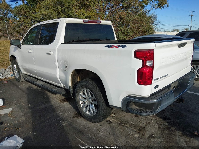 Vin: 3gcuyded3lg260440, lot: 46772525, chevrolet silverado 1500 4wd  short bed lt 20203