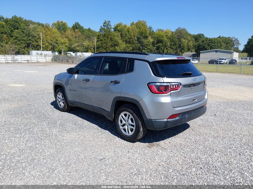 Vin: 3c4njcab7jt410805, lot: 46772531, jeep compass sport fwd 20183