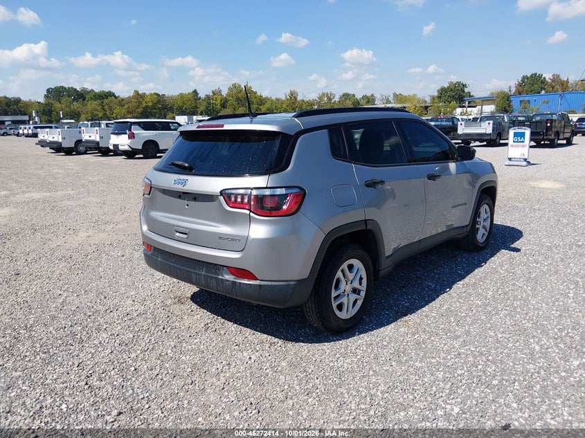Vin: 3c4njcab7jt410805, lot: 46772531, jeep compass sport fwd 20184