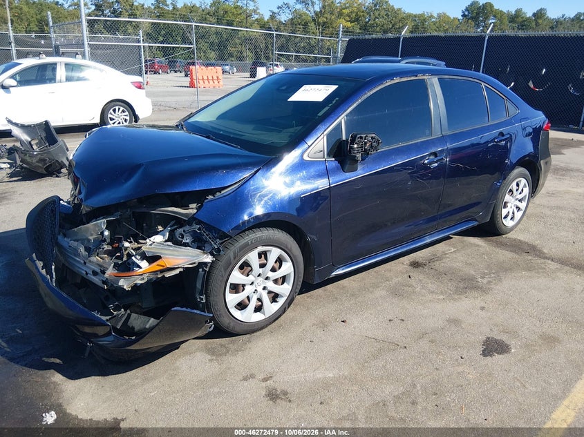 Vin: jtdepraexlj002028, lot: 46772596, toyota corolla le 20202