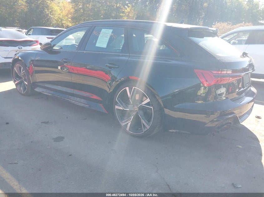 Vin: wua1cbf21pn900146, lot: 46772611, audi rs 6 avant tfsi quattro tiptronic 20233