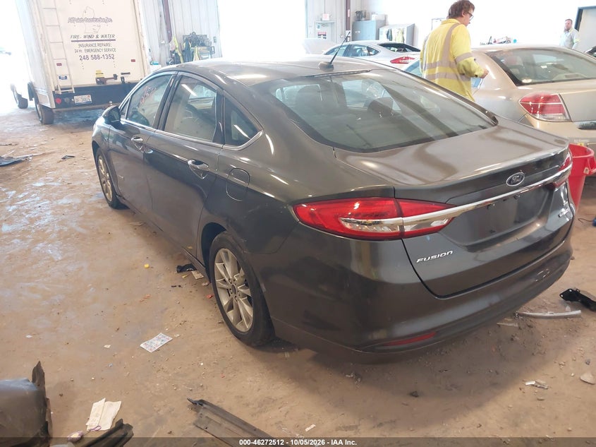 Vin: 3fa6p0lu2hr344774, lot: 46772629, ford fusion hybrid se 20173