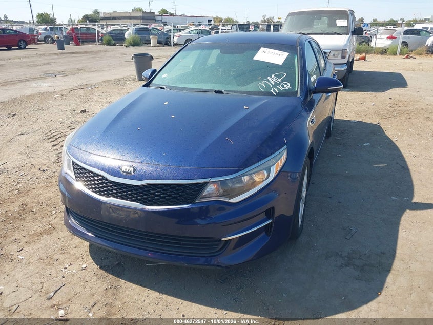 Vin: 5xxgt4l35hg174868, lot: 46772664, kia optima lx 20172