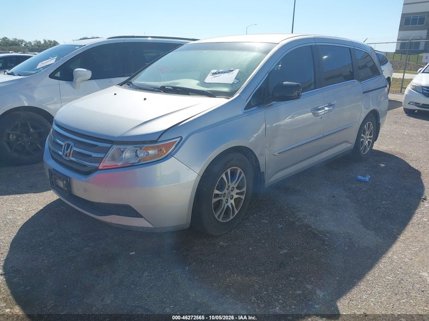 Vin: 5fnrl5h42cb045692, lot: 46772682, honda odyssey ex 20122