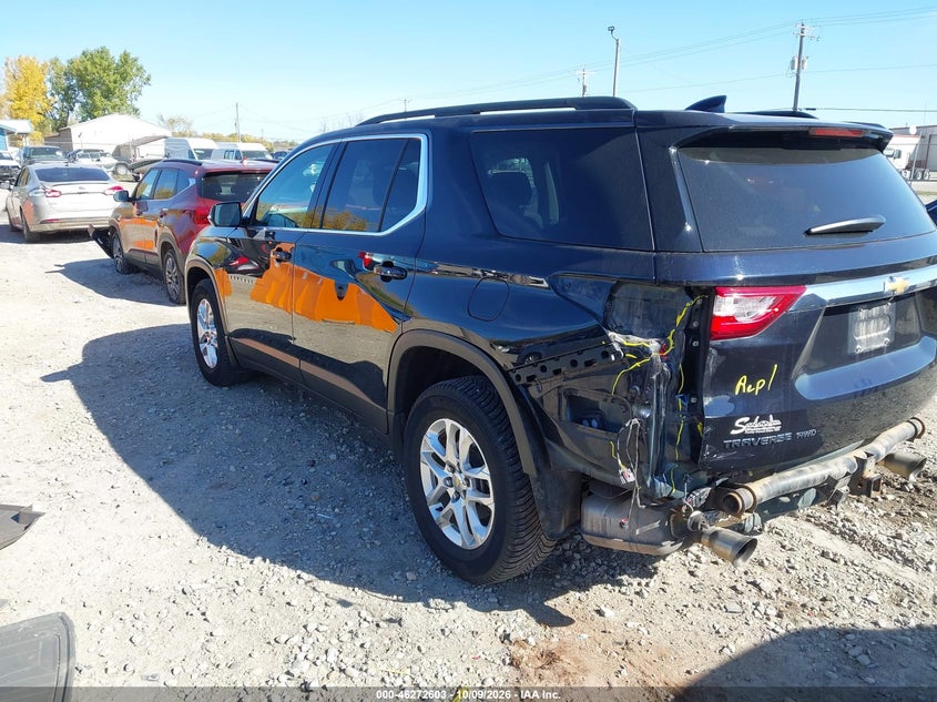 Vin: 1gnevhkw6lj110306, lot: 46772720, chevrolet traverse awd lt leather 20203