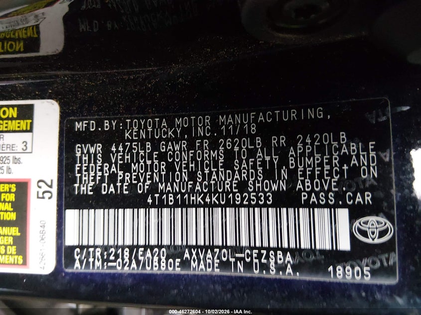 TOYOTA CAMRY - zdjęcie 9