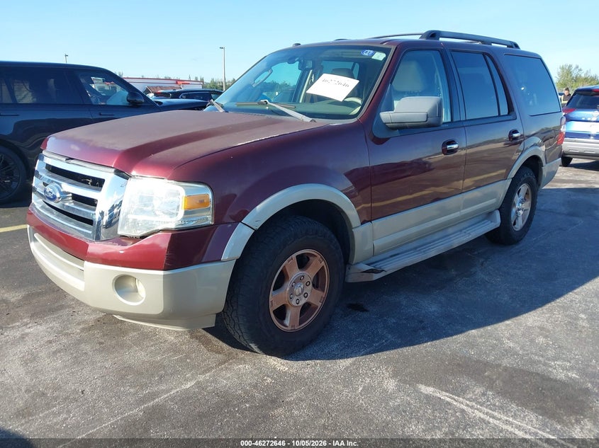 2009 Ford Expedition Eddie Bauer/King Ranch, Затопление, IAAI, VIN 1FMFU17509EB27784 — фото 2