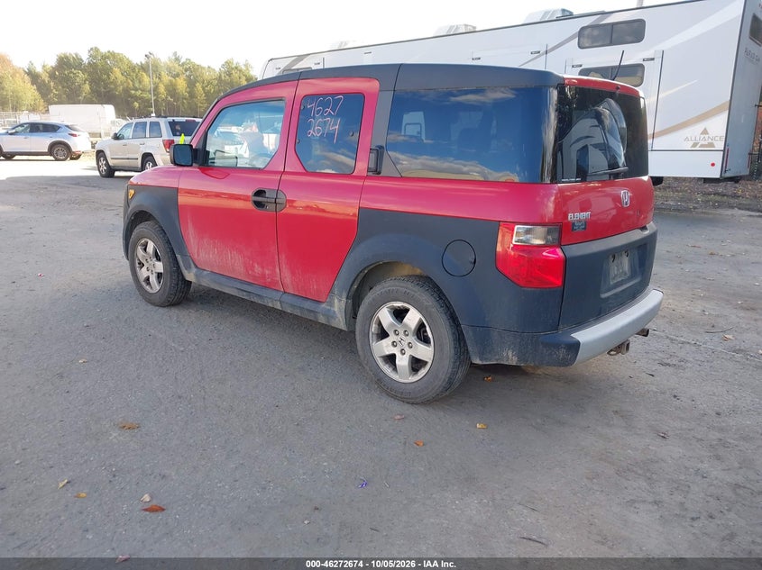 HONDA ELEMENT 2005 VIN 5J6YH28665L030698