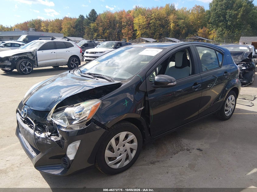Vin: jtdkdtb31f1100665, lot: 46772892, toyota prius c one 20152