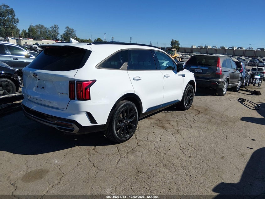 Vin: 5xyrk4lf9mg044961, lot: 46772898, kia sorento sx prestige 20214