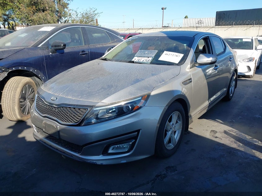 2015 Kia Optima Lx, Вандализм, IAAI, VIN KNAGM4A77F5583973 — фото 2