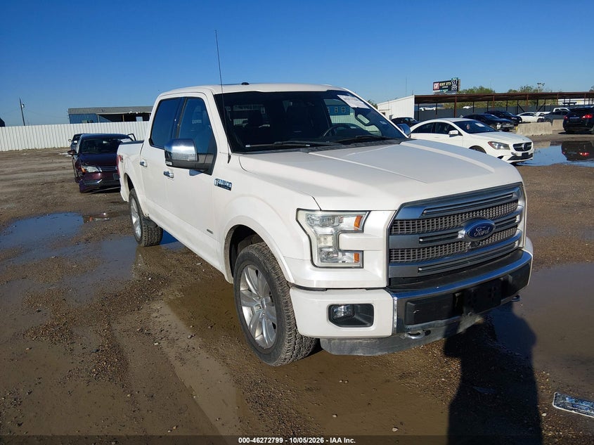 Vin: 1ftew1eg1ffb23182, lot: 46772916, ford f-150 platinum 20151