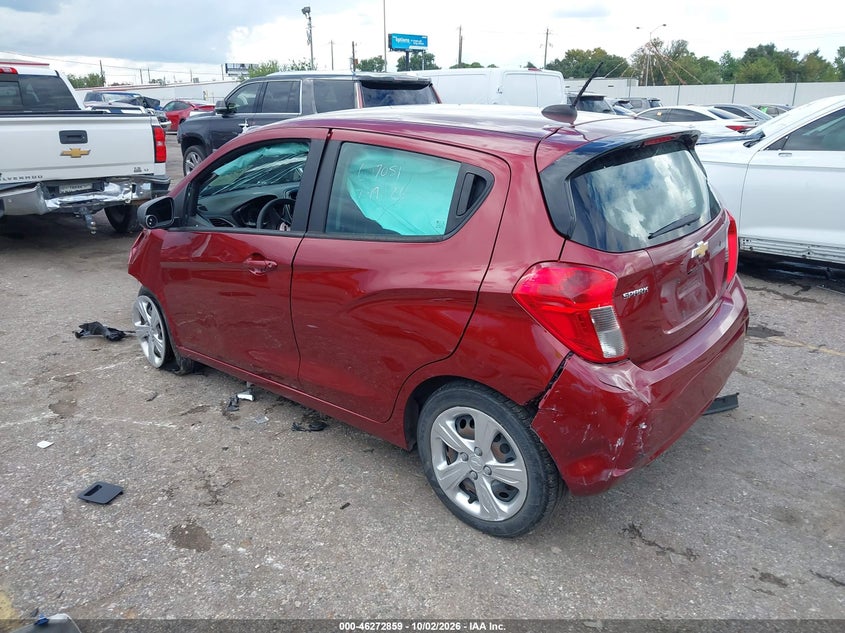 Vin: kl8cb6sa8nc033889, lot: 46772976, chevrolet spark fwd ls automatic 20223