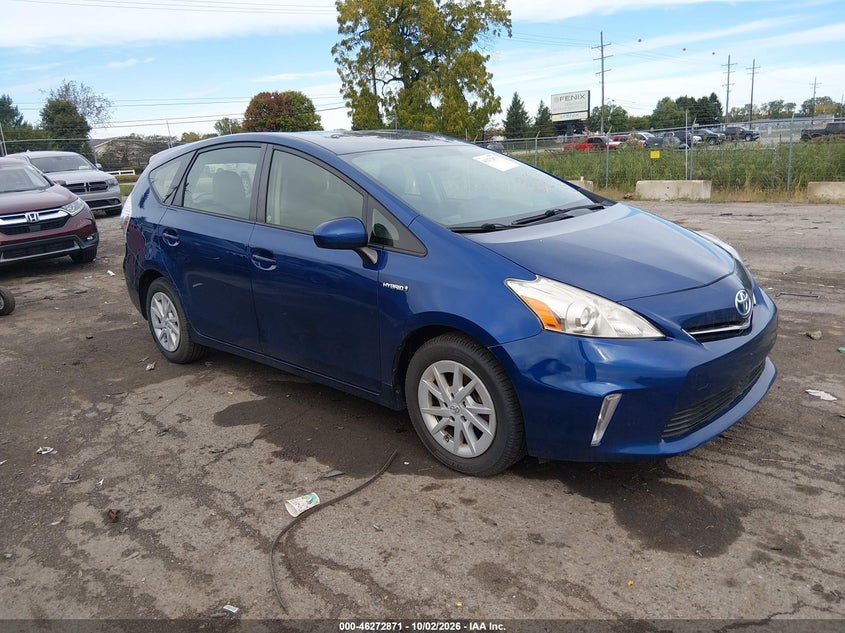 Vin: jtdzn3eu6e3293415, lot: 46772988, toyota prius v three 20141