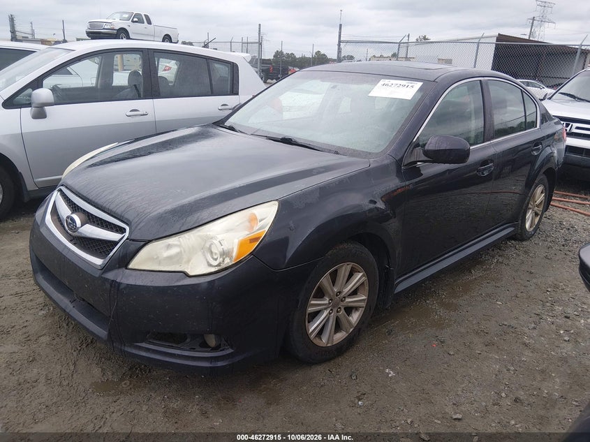 2010 Subaru Legacy 2.5I Premium, Звичайний знос, IAAI, VIN 4S3BMCG62A3240904 — фото 2