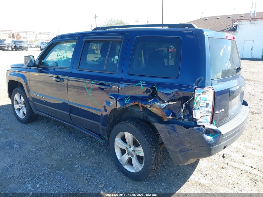 Vin: 1c4njrfb8gd580875, lot: 46773034, jeep patriot latitude 20163