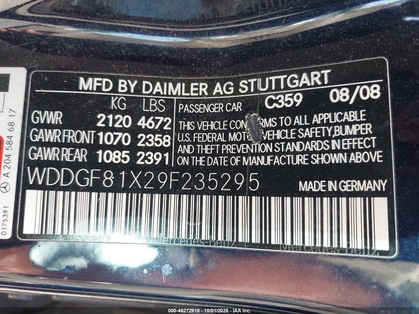 2009 MERCEDES-BENZ C 300 LUXURY 4MATIC/SPORT 4MATIC · Фото 9