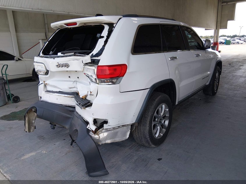 Vin: 1c4rjfbgxec121819, lot: 46773098, jeep grand cherokee limited 20144
