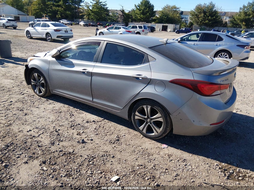 Vin: kmhdh4ah6eu137266, lot: 46773126, hyundai elantra sport 20143