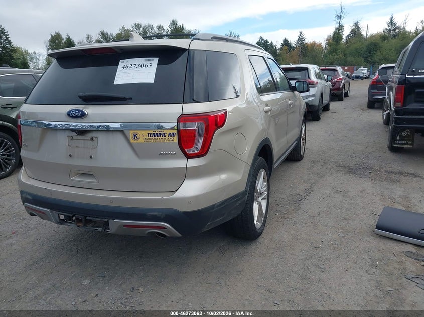 Vin: 1fm5k8d80hgc06271, lot: 46773180, ford explorer xlt 20174