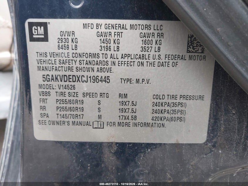 2012 BUICK ENCLAVE PREMIUM · Photo 9