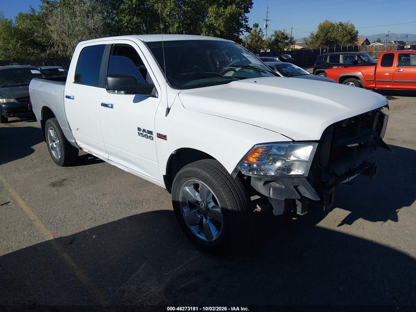 Vin: 1c6rr7ltxjs109929, lot: 46773298, ram 1500 big horn  4x4 5'7 box 2018 img_1