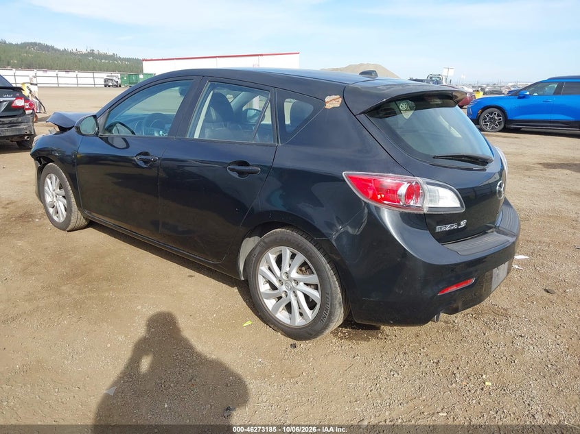 Vin: jm1bl1m77c1664100, lot: 46773302, mazda mazda3 i grand touring 20123