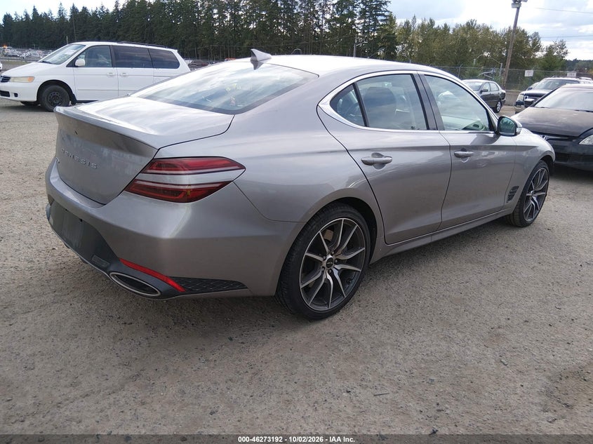 Vin: kmtg14sc9tu178708, lot: 46773309, genesis g70 2.5t rwd 20264