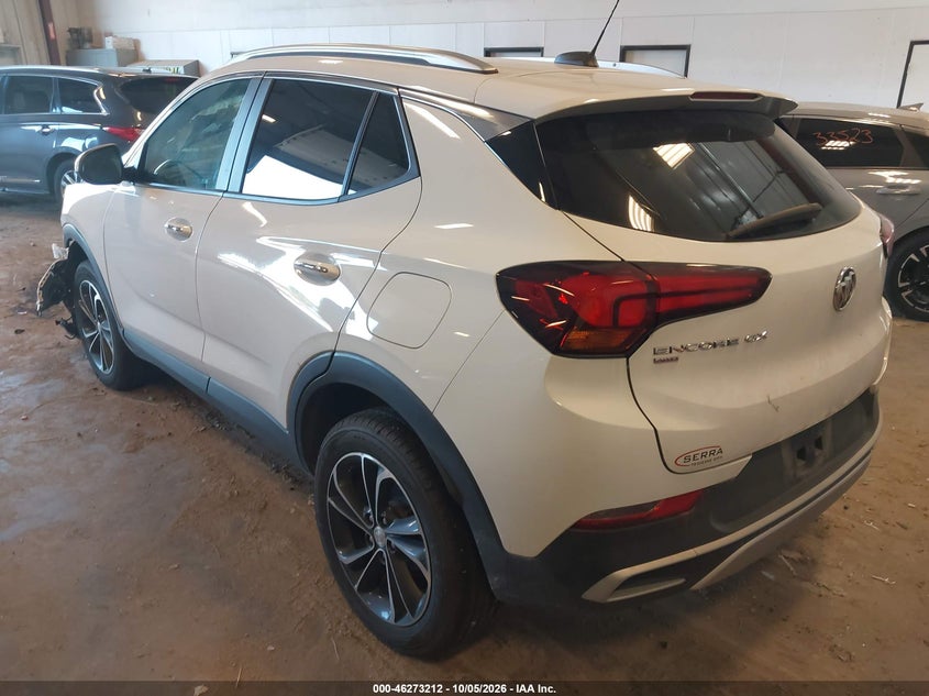 Vin: kl4mmesl3pb001582, lot: 46773329, buick encore gx select awd 20233
