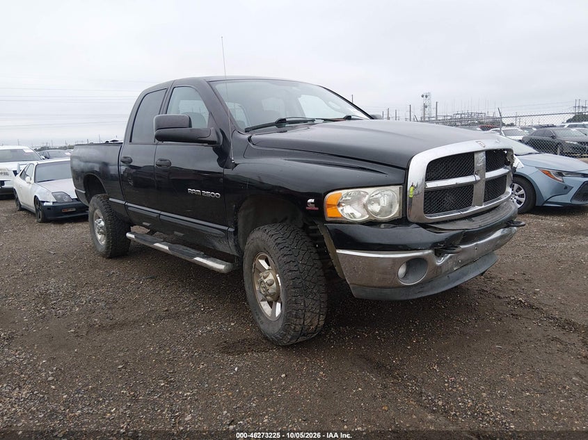2005 Dodge Ram 2500 Slt/Laramie, Перёд, IAAI, VIN 3D7KS28CX5G861854