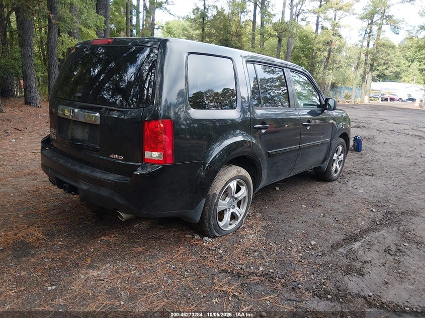 Vin: 5fnyf4h6xdb011161, lot: 46773400, honda pilot ex-l 20134